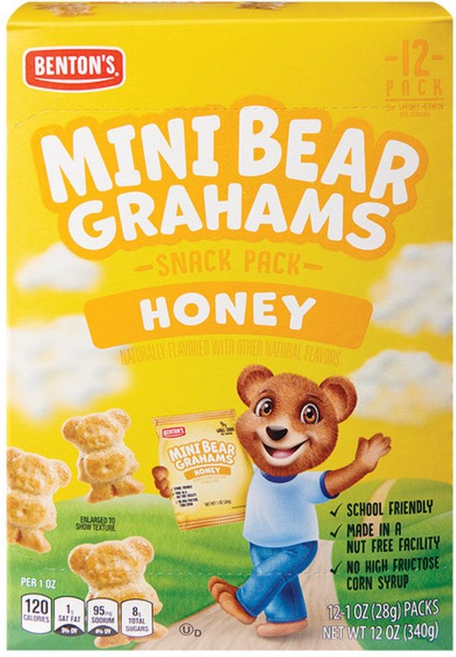 Mini Bear Honey Grahams Snack Packs