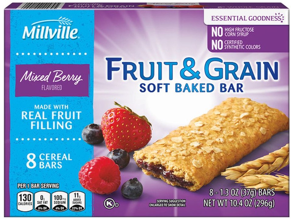 Mixed Berry Fruit & Grain Bars