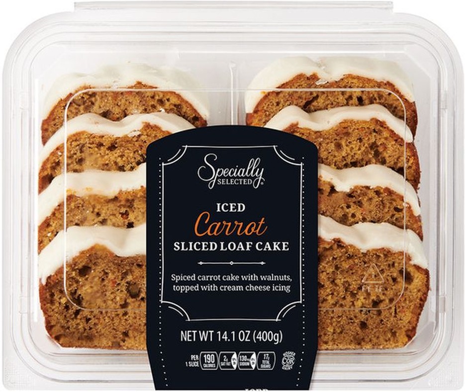 Iced Sliced Carrot Loaf Cake