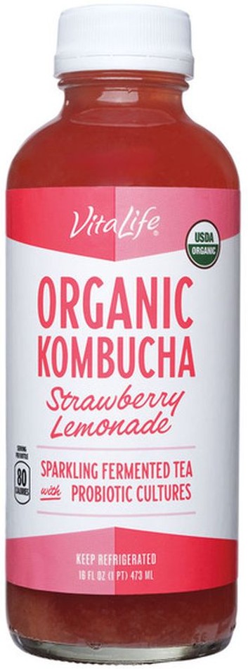 Strawberry Lemonade Kombucha