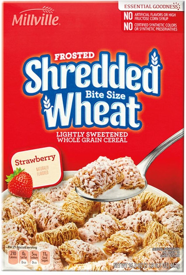 Strawberry Frosted Shredded Wheat