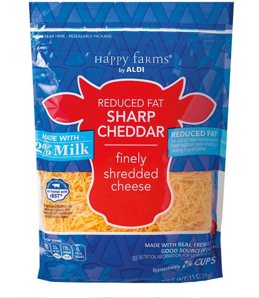 Shredded 2% Milk Sharp Cheddar Cheese