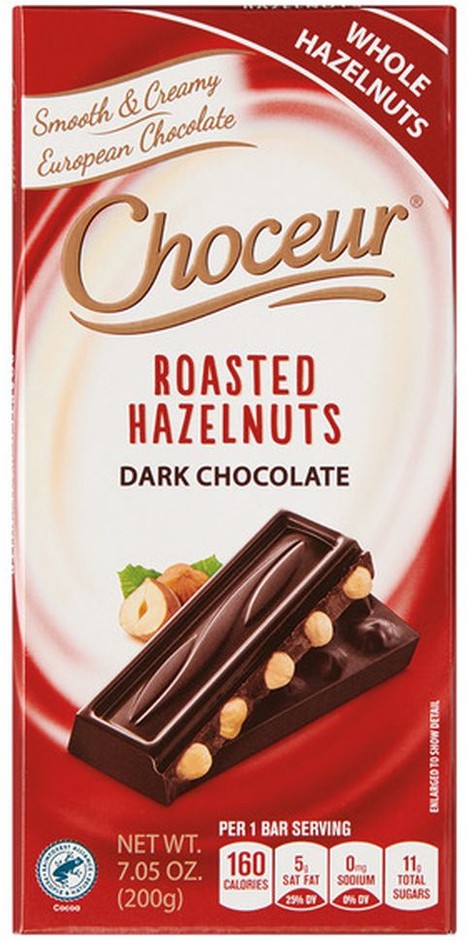 Dark Chocolate with Whole Roasted Hazelnuts