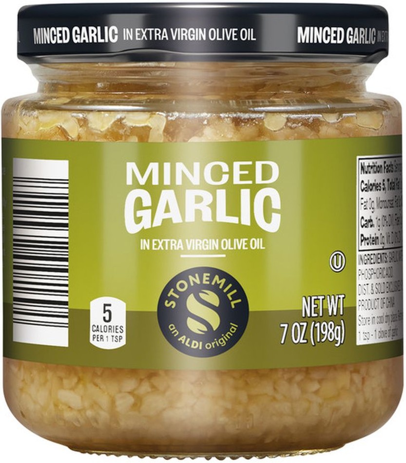 Minced Garlic in Extra Virgin Olive Oil