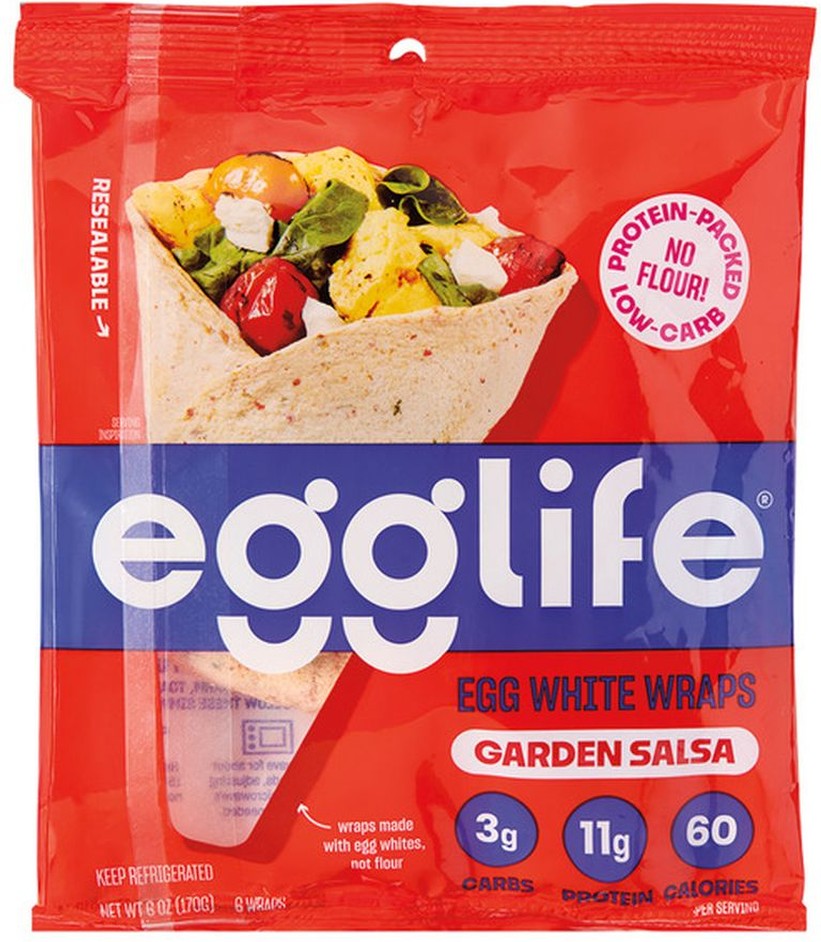 garden salsa, egg white wraps