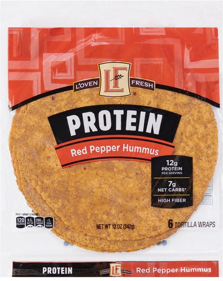Red Pepper Hummus Protein Wrap
