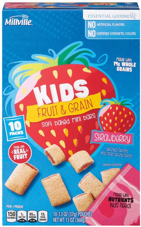 Kids Fruit & Grain Strawberry Mini Bars