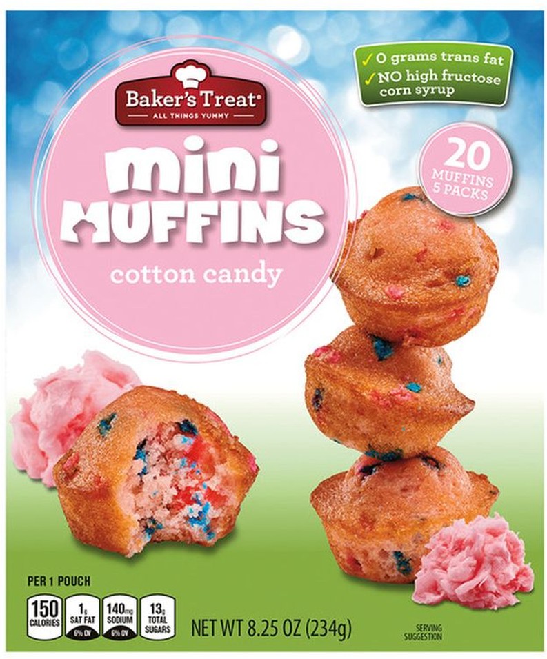 Cotton Candy Mini Muffins