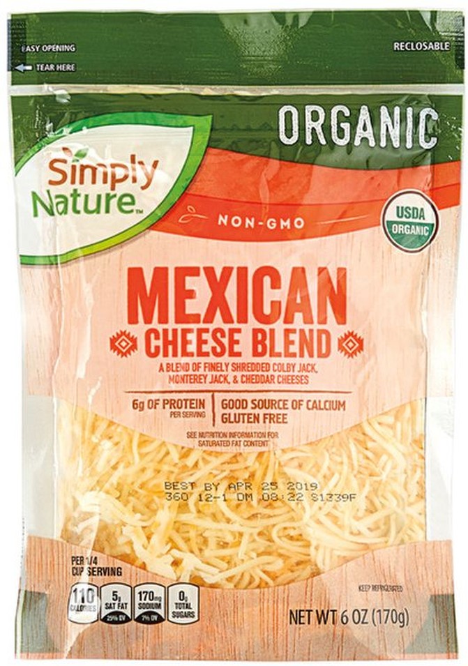 Shredded Organic Mexican Cheese