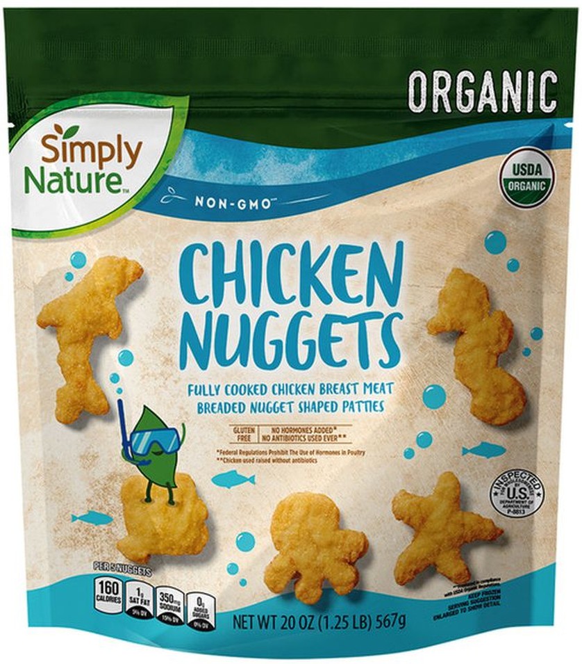 Organic Sea Shaped Chkn Nuggets