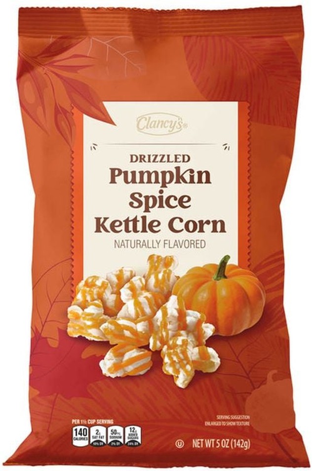 Pumpkin Spice Drizzled Kettlecorn