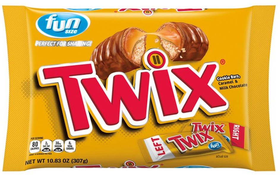 Fun Size Caramel Cookie Halloween Chocolate Bars Candy