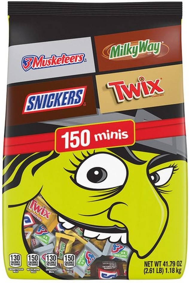 Mixed Chocolate Variety Miniature Stand Up Pouch Halloween 41.79 Ounces Per Bag