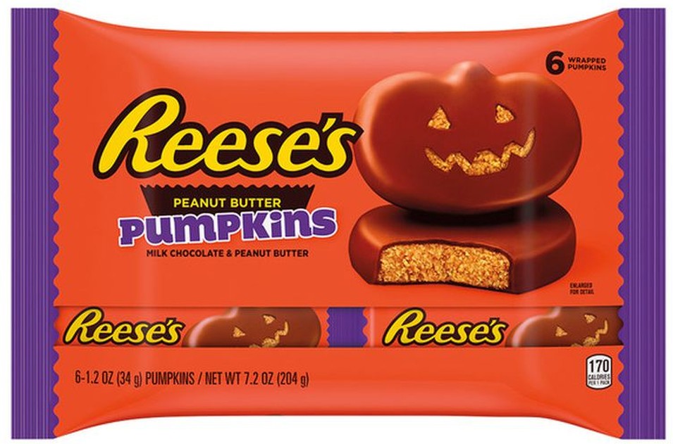 Milk Chocolate Peanut Butter Pumpkins Halloween Candy