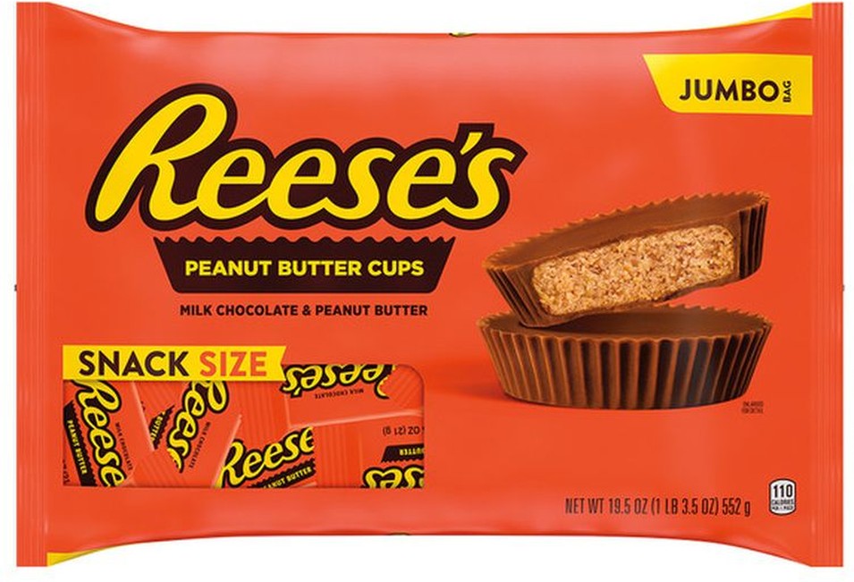 Milk Chocolate Peanut Butter Snack Size Cups Halloween Candy