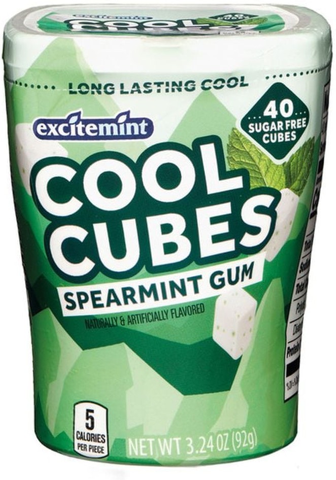Spearmint Cube Gum