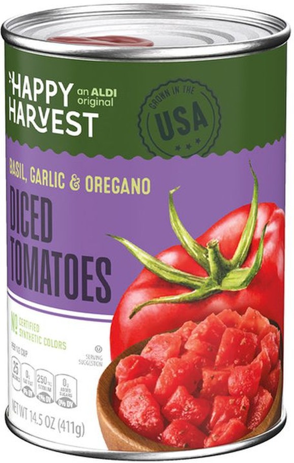 Diced Tomatoes with Basil, Garlic and Oregano