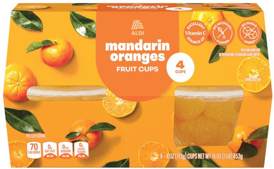 Mandarin Fruit Cups in 100% Juice