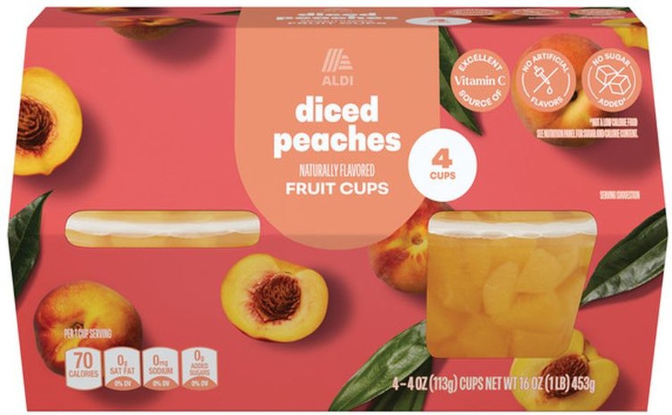 Peach Fruit Cups in 100% Juice