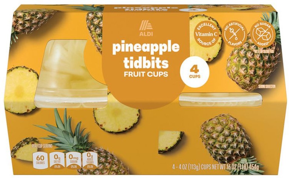 Pineapple Fruit Cups in 100% Juice