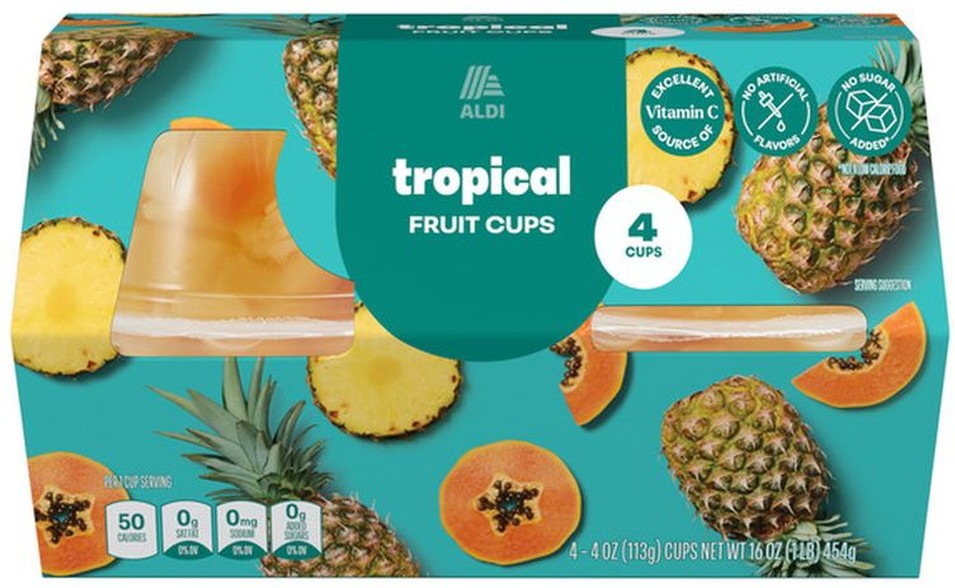 Tropical Fruit Cups in 100% Juice