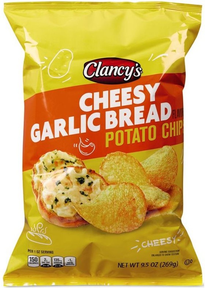Cheesy Garlic Bread Potato Chips