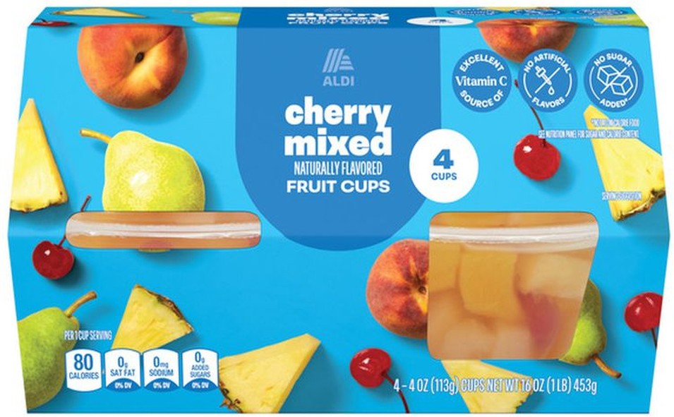 Cherry Mixed Fruit Cups in 100% Juice