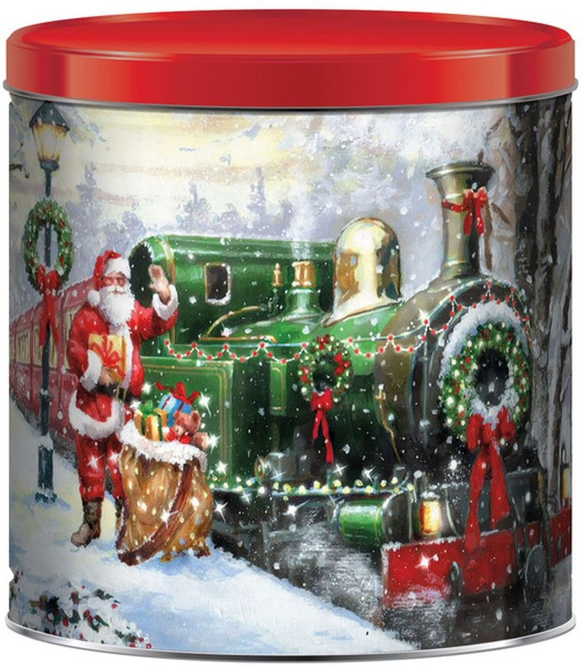 Holiday Designs Popcorn Tin