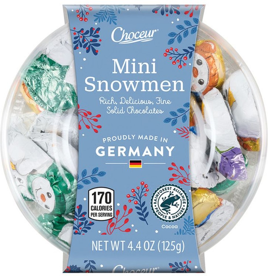 Solid Milk Chocolate Snowmen