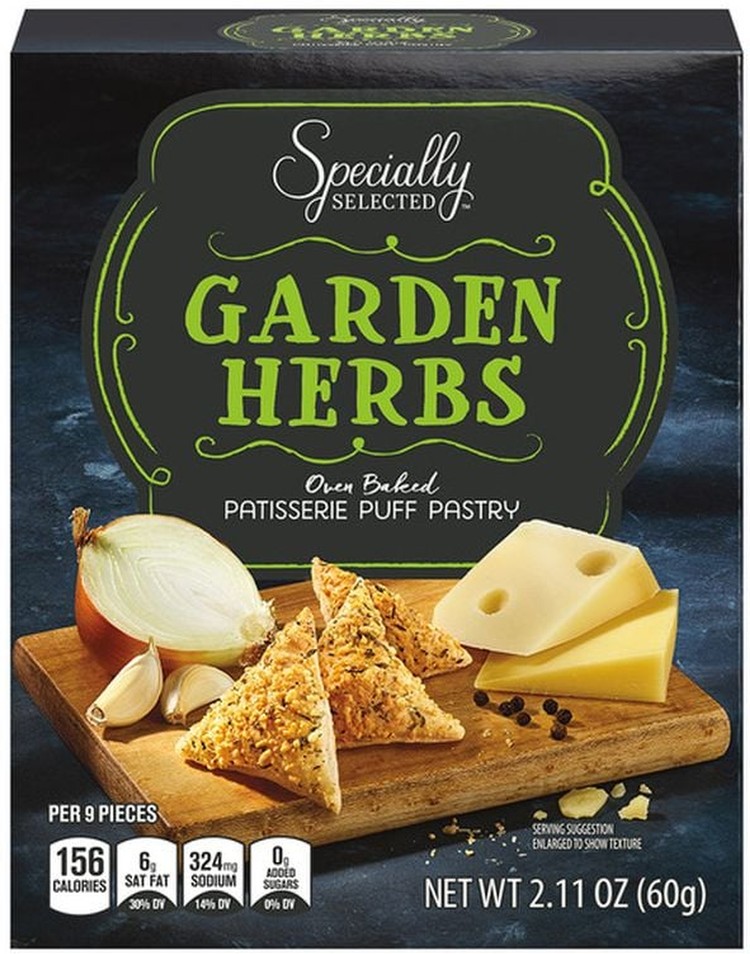 Puff Pastry Cracker - Garden Herbs