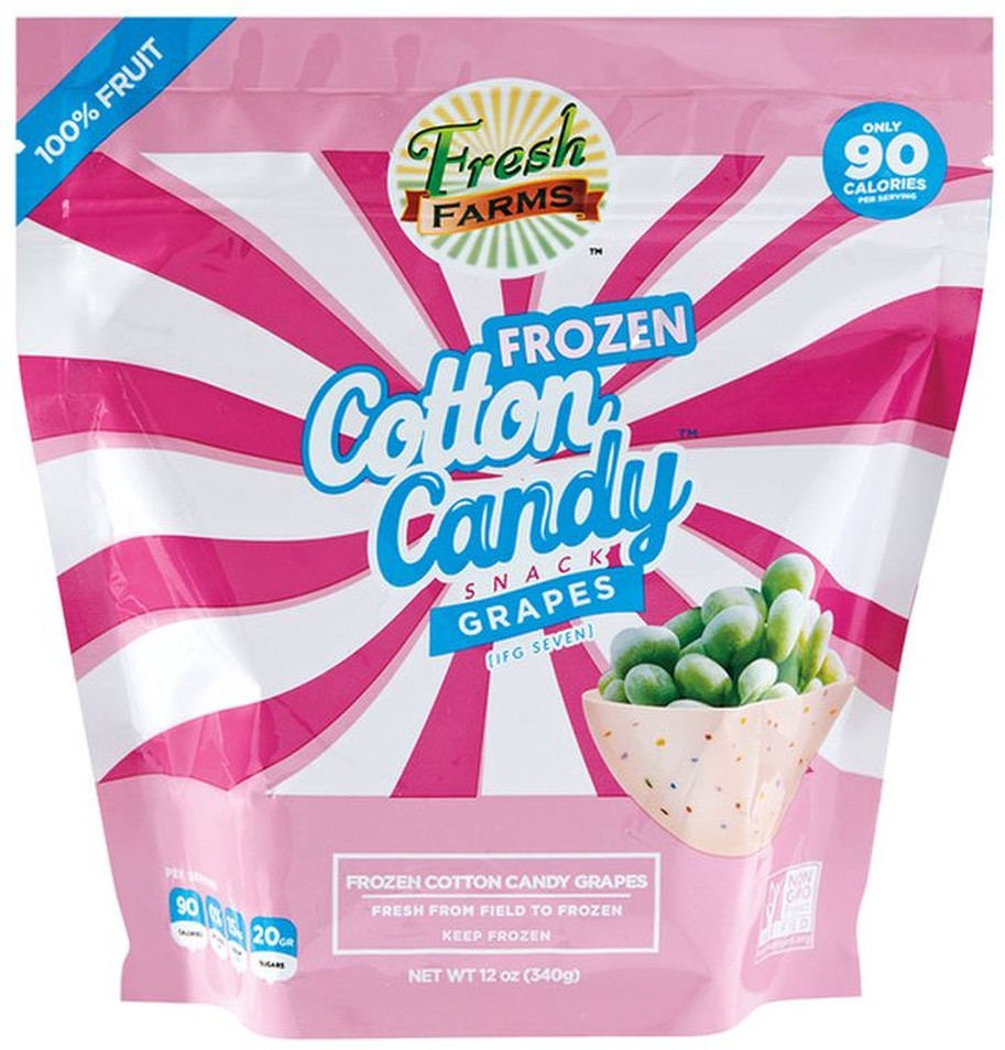 Frozen Cotton Candy Grapes