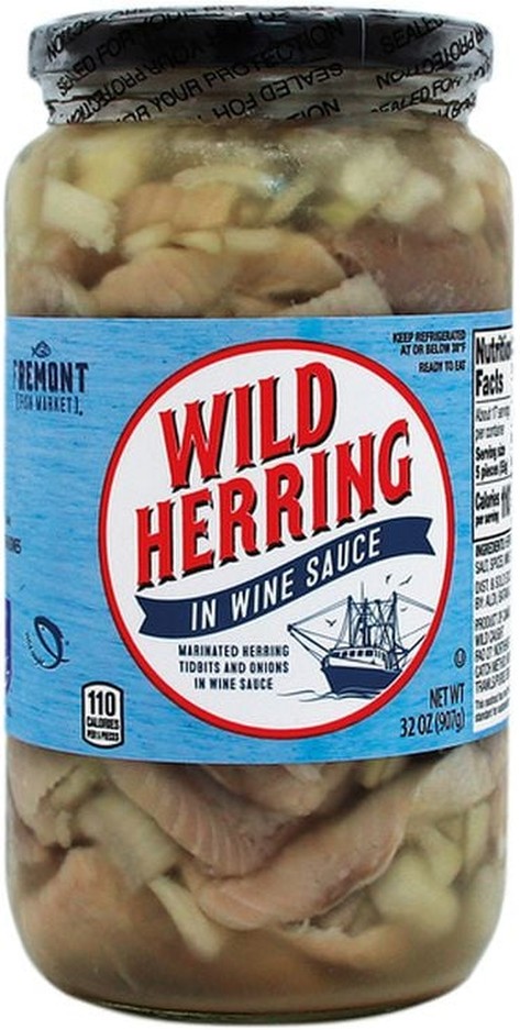 Market Jarred Herring in Wine Sauce
