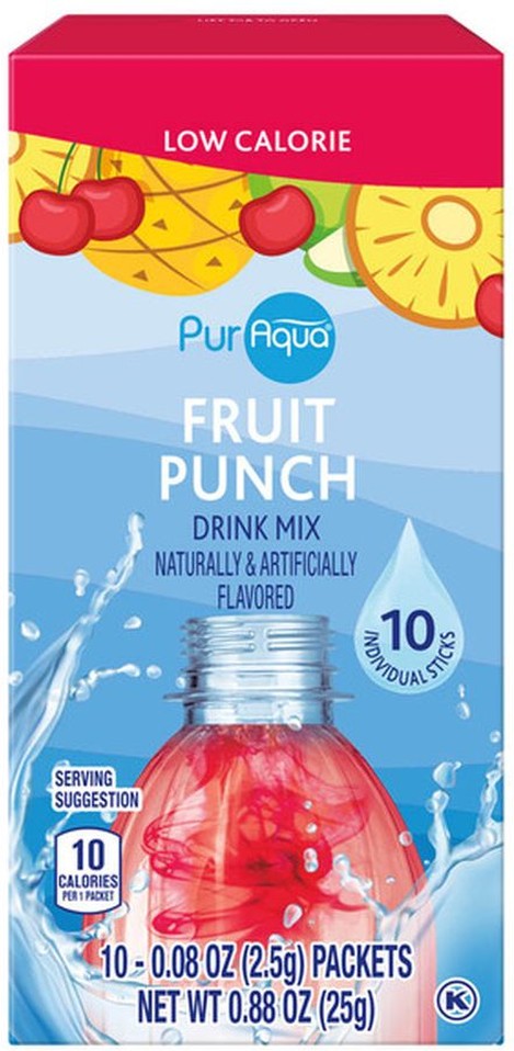 Single Serve Fruit Punch Drink Mix Sticks
