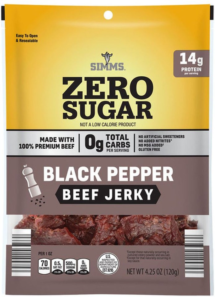 Zero Sugar Black Pepper Beef Jerky