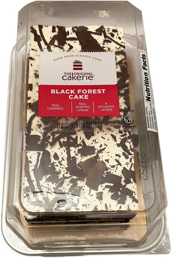 Black Forest Triple Layer Bar Cake, Serves 8 People, 27.6 oz.