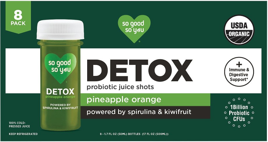 Detox Pineapple Orange Probiotic Shot, 8 pk./1.7 fl. oz.