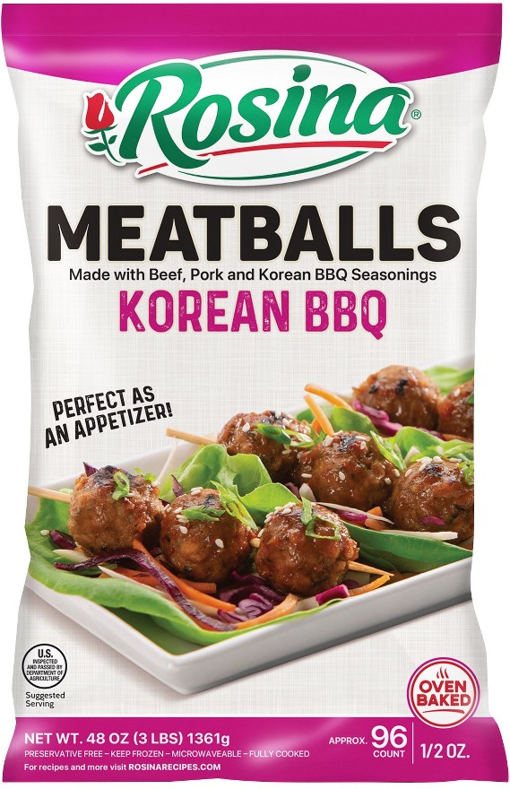 Korean BBQ Meatballs, Frozen, Serves 16, 3 lbs.