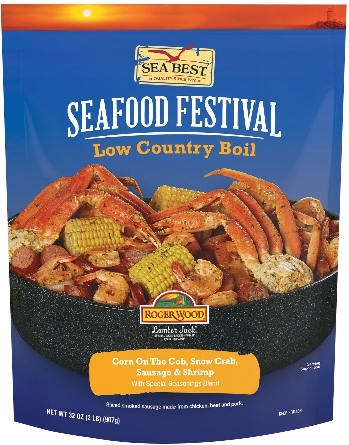 Seafood Festival Low Country Boil Steamer Pot, Serves 5 People, 2 lbs.