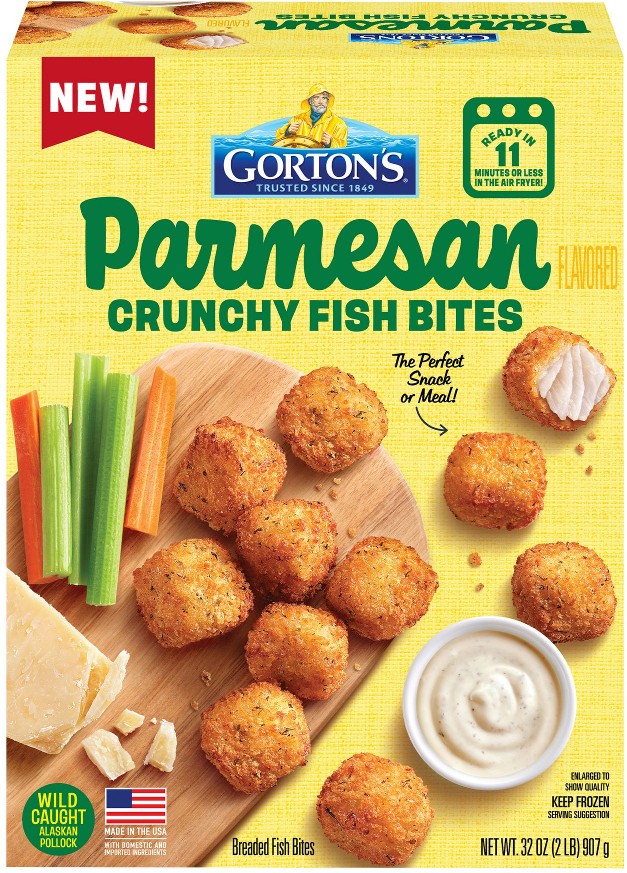 Parmesan Crunchy Fish Bites, Wild Caught Alaskan Pollock, 32 oz.