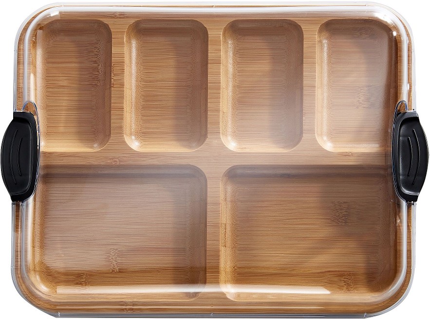 Build-A-Board 12"x16" Bamboo Cutting Board with Cheese Knives