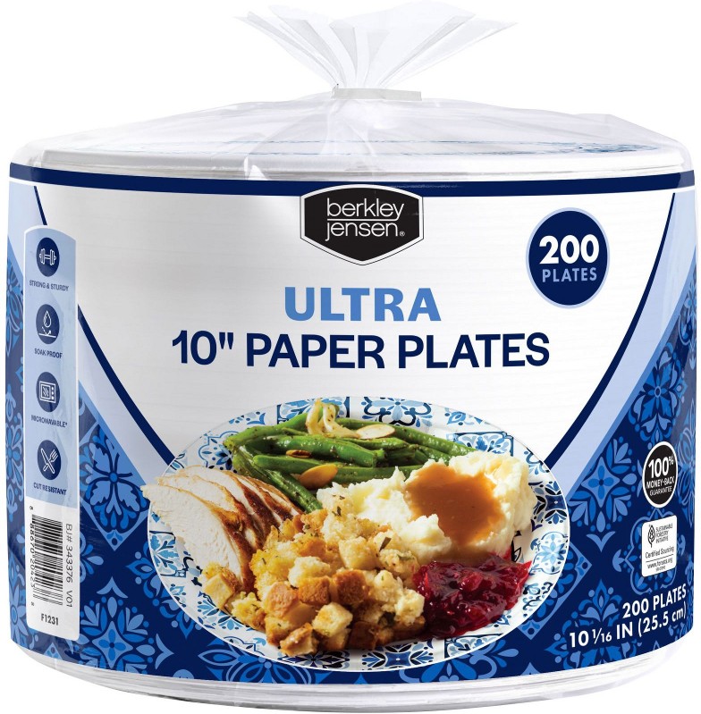 Ultra 10" Paper Plates, 200 ct.