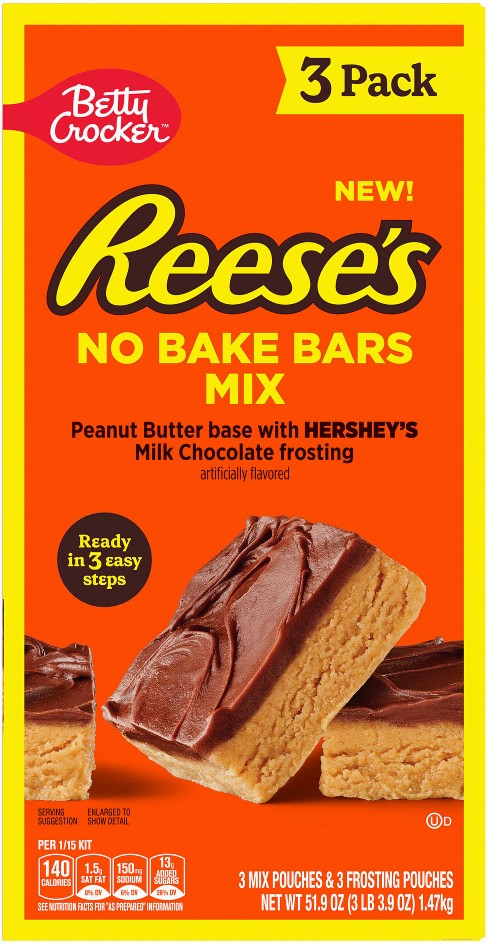 Betty Crocker Peanut Butter No Bake Bar Mix, 3 pk.