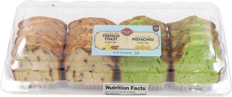 Pistachio Flavored Loaf Cake & French Toast Loaf Cake, 32 oz.