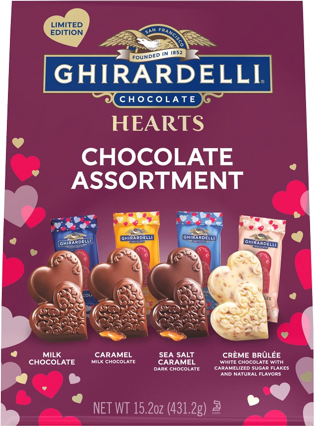Assorted Chocolate Hearts XL Bag, 15.2 oz.
