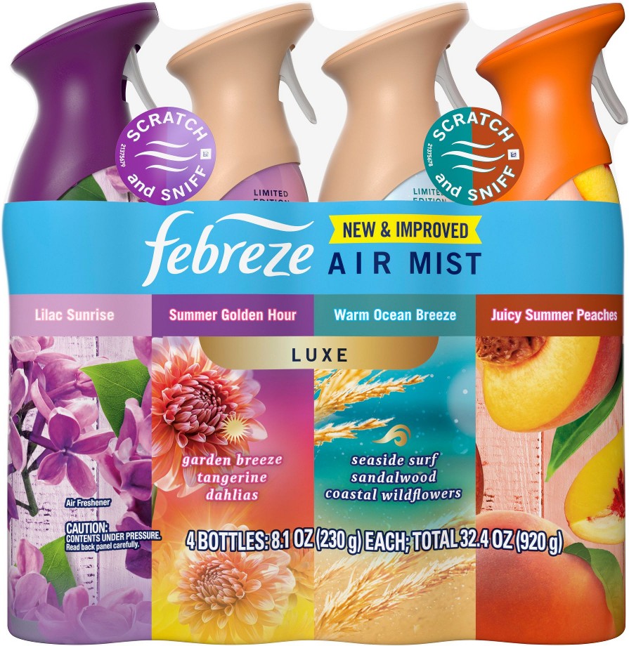 Air Freshener Spray, 8.1oz./ 4ct. - Spring Scent Mix