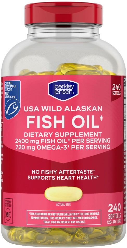 2400mg Fish Oil Softgels, 240 ct.