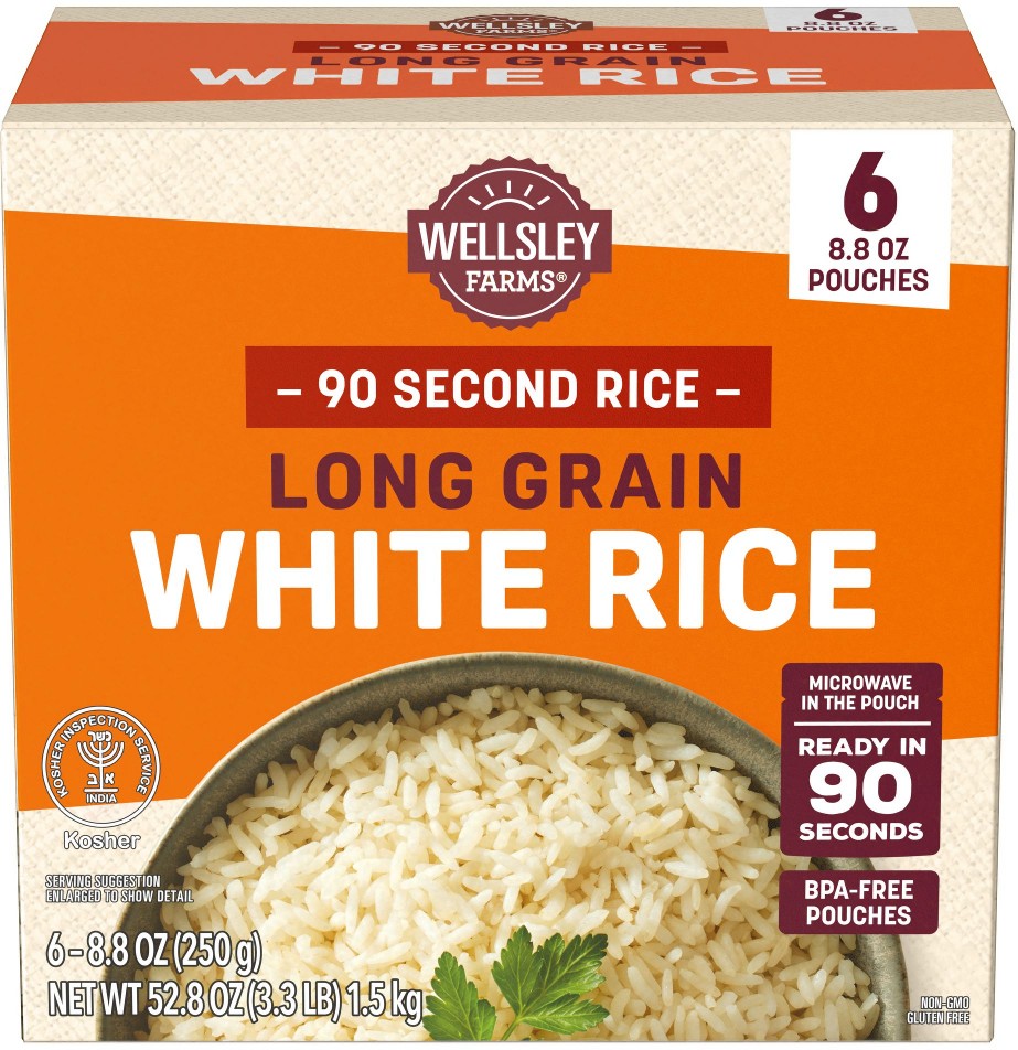 Organic Long Grain Brown Rice, Microwave Pouches, Ready In 90 Seconds, 6 pk./8.8 oz.