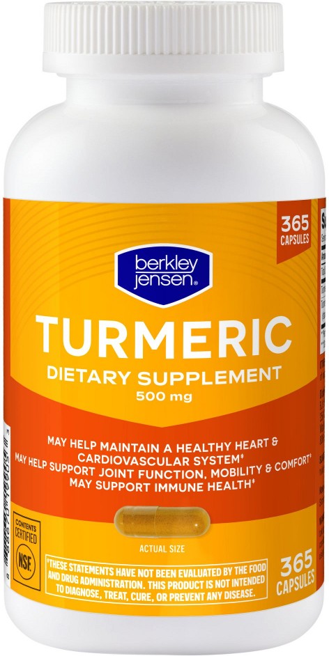 Turmeric 500mg Capsules, 365 ct.