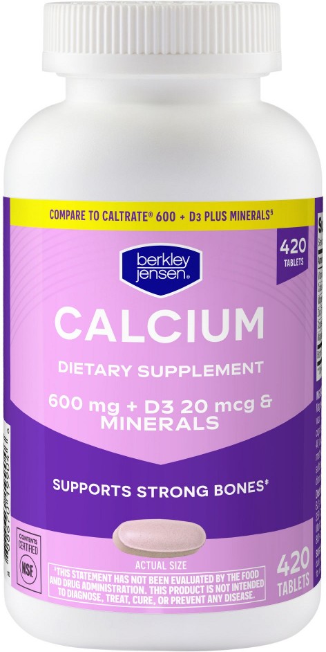 Calcium 600mg + D3 Tablets, 420 ct.