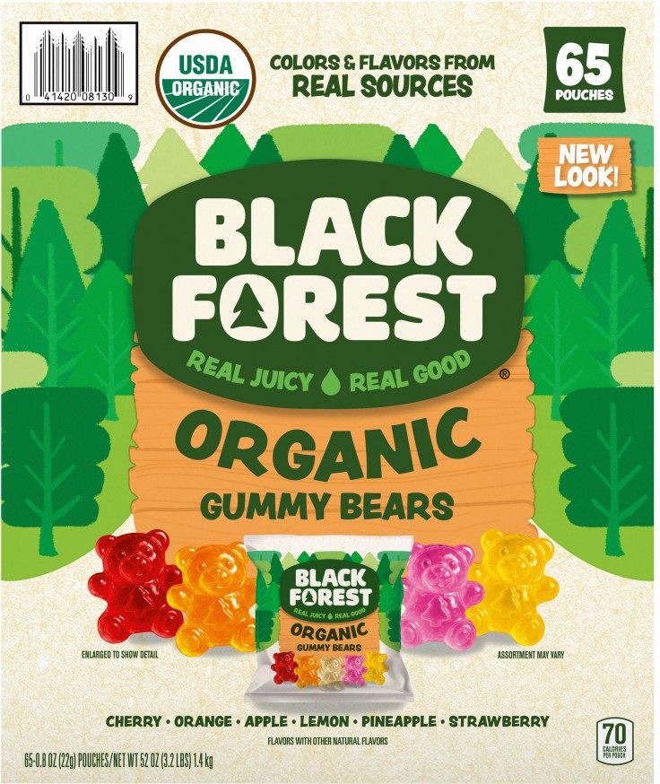 Organic Gummy Bears, 65 ct.